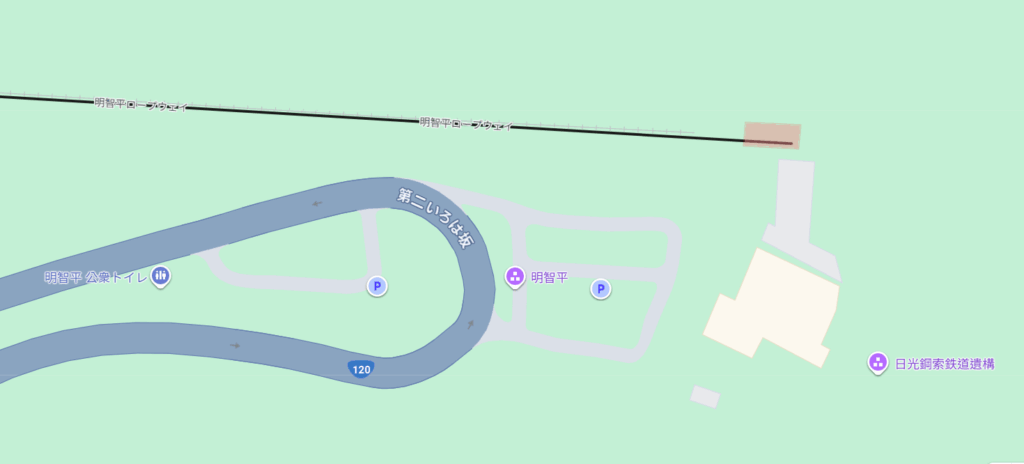 明智平纜車停車場
